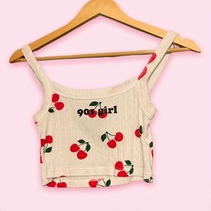 Cherry forever21 shirt